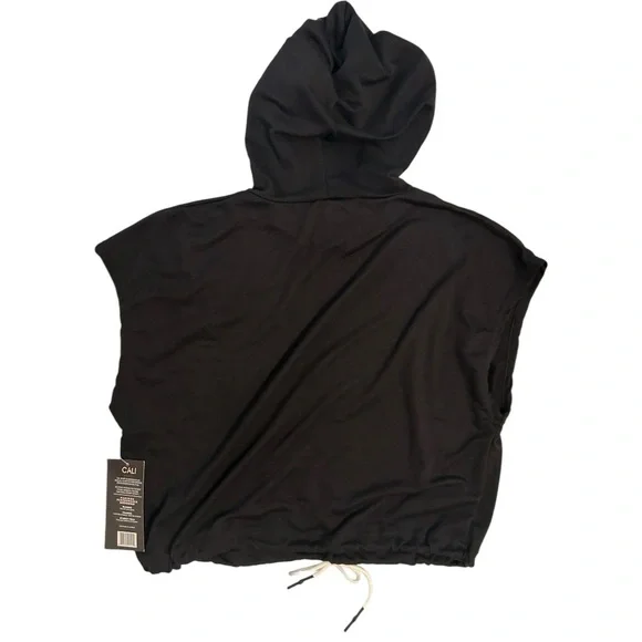 NWT Cali Sport Women’s Sleeveless Hoodie Black in Size XL - Picture 5 of 8